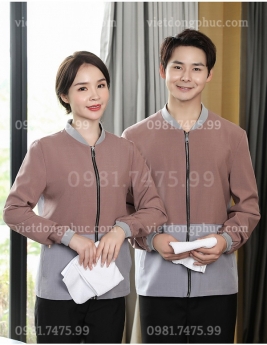 Trang phục nhân viên buồng phòng giá rẻ, thiết kế đẹp, chất lượng, giá tốt