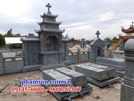 11 lăng mộ công giáo đẹp bến tre - mộ đạo bằng đá xanh
