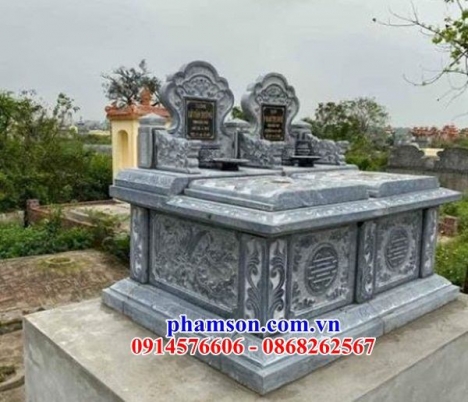 007 lăng đá xanh rêu cao cấp hải phòng - mộ đá đẹp