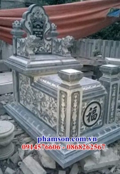 520 mộ tam cấp đá long an - mộ đá đẹp