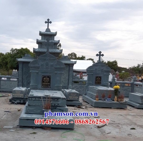 11 lăng mộ công giáo đẹp bến tre - mộ đạo bằng đá xanh