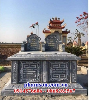 007 lăng đá xanh rêu cao cấp hải phòng - mộ đá đẹp