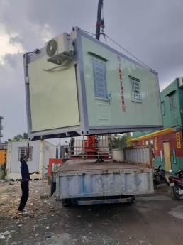 container văn phòng làm từ vỏ cont lạnh mới đẹp