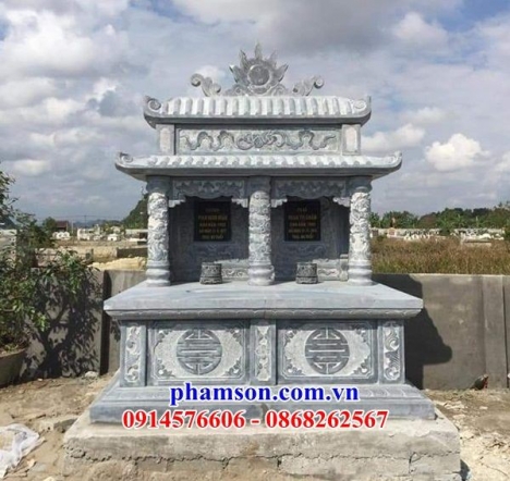 007 lăng đá xanh rêu cao cấp hải phòng - mộ đá đẹp