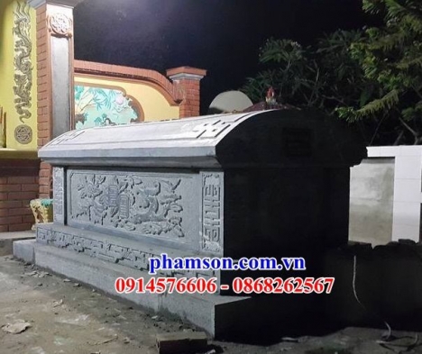 520 mộ tam cấp đá long an - mộ đá đẹp