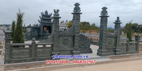 007 lăng đá xanh rêu cao cấp hải phòng - mộ đá đẹp