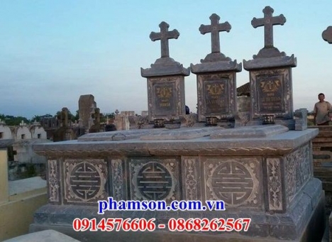 55 nhà mồ đạo đá đẹp cà mau - mộ công giáo bằng đá
