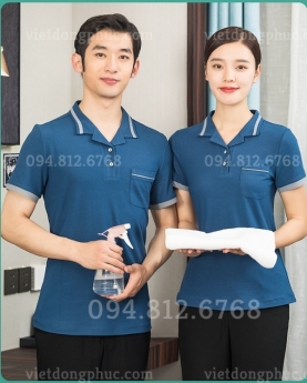 Trang phục nhân viên buồng phòng giá rẻ, thiết kế đẹp, chất lượng, giá tốt