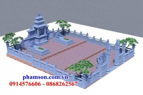 120 mộ đá xanh rêu đẹp hải dương - mộ đá đơn giản