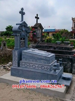 55 nhà mồ đạo đá đẹp cà mau - mộ công giáo bằng đá
