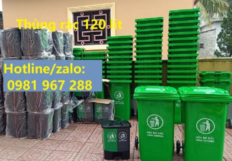 Thùng rác nhựa 120 lít ,thùng đựng rác 120 lít công cộng