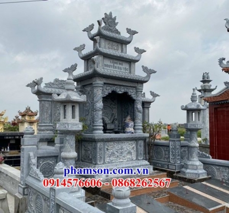 007 lăng đá xanh rêu cao cấp hải phòng - mộ đá đẹp