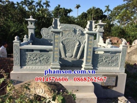 007 lăng đá xanh rêu cao cấp hải phòng - mộ đá đẹp
