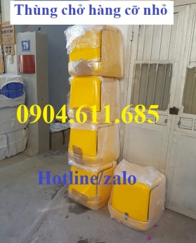 Thùng chở hàng sau xe máy, thùng chở hàng cỡ nhỏ, thùng chở chất thải y tế