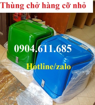 Thùng chở hàng sau xe máy, thùng chở hàng cỡ nhỏ, thùng chở chất thải y tế