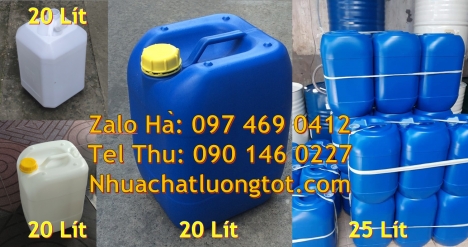 Can cao cấp, Can 20l đựng axit, can 25l đựng tinh dầu, can 30l đựng thuốc thú y, can hdpe Can 30l vu