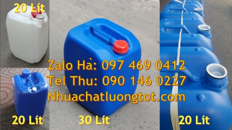 Can cao cấp, Can 20l đựng axit, can 25l đựng tinh dầu, can 30l đựng thuốc thú y, can hdpe Can 30l vu