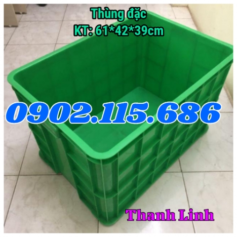 Thùng nhựa đặc cao 39cm, thùng nhựa đặc  8T, sóng nhựa bít, thùng nhựa công nghiệp, sóng nhựa bít, s