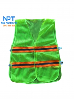 Áo lưới phản quang 2 lằn ngang