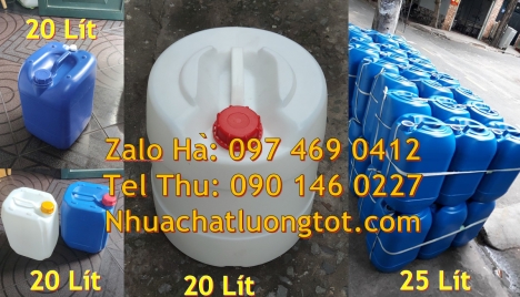 Can cao cấp, Can 20l đựng axit, can 25l đựng tinh dầu, can 30l đựng thuốc thú y, can hdpe Can 30l vu