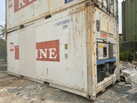 Container lạnh chứa thịt đông lạnh, trái cây