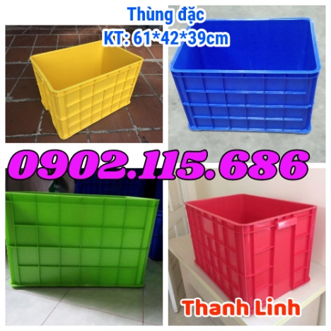 Thùng nhựa đặc cao 39cm, thùng nhựa đặc  8T, sóng nhựa bít, thùng nhựa công nghiệp, sóng nhựa bít, s