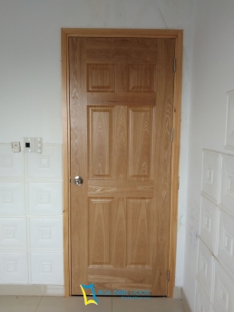 Cửa Gỗ Chung Cư HDF Veneer – Mẫu Cửa Gỗ Công Nghiệp Hiện Đại