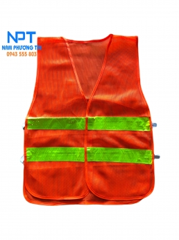 Áo lưới phản quang 2 lằn ngang