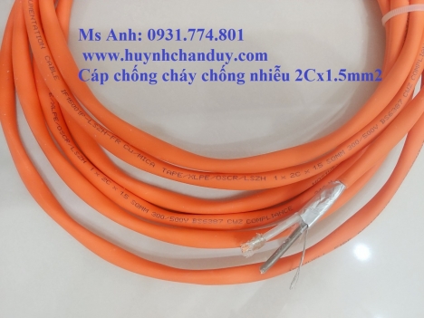 Cáp tín hiệu chống cháy chống nhiễu Hosiwell 1 Pair x 1.5mm2