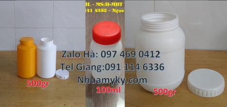 Bán hũ 0.5kg đựng hóa chất, Hủ nhựa 1kg đựng phân bón, Hủ nhựa 500gr vặn tròn, Hủ nhựa 500gr. Hủ nhự