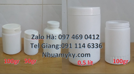 Bán hũ 0.5kg đựng hóa chất, Hủ nhựa 1kg đựng phân bón, Hủ nhựa 500gr vặn tròn, Hủ nhựa 500gr. Hủ nhự