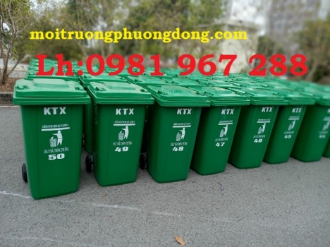 Thùng rác công cộng ngoài trời 240 lít ,thùng rác nhựa 240l