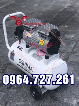Máy nén khí không dầu OSHIMA 3 phút nạp đủ 24L hơi, ảnh thật tự chụp