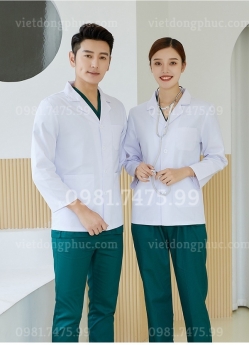 Mẫu áo Blouse bác sĩ nam, nữ chất liệu tốt, kiểu dáng đẹp, phong cách năng động