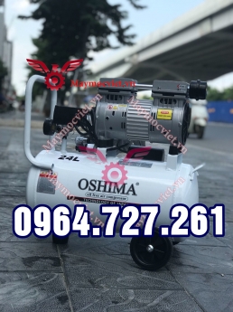 Máy nén khí không dầu OSHIMA 3 phút nạp đủ 24L hơi, ảnh thật tự chụp