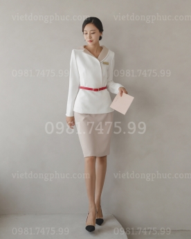 Mẫu đồng phục lễ tân khách sạn 5 sao thiết kế sang trọng, cao cấp nhất