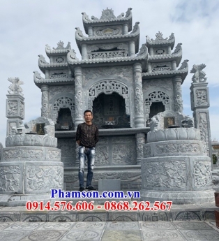 11 xây dựng mộ đá đôi hải dương - lăng mộ đôi liền khối