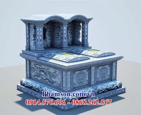 quảng ninh xây dựng lăng mộ đá đẹp - lăng mộ đá đôi