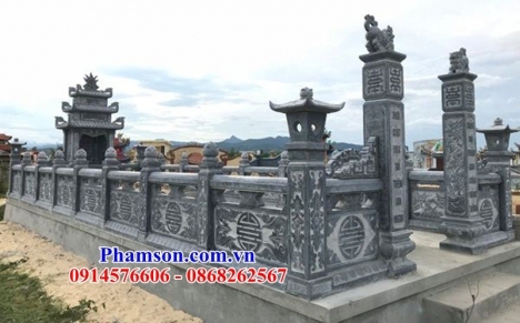 khu nhà mồ ba mái cà mau - nghĩa trang gia đình bằng đá