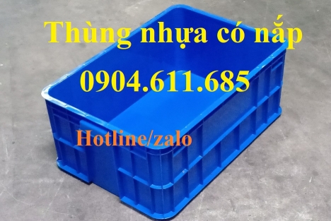 Thùng nhựa đặc cao 25 cm, thùng nhựa đặc có nắp, thùng nhựa loại 1 dày dặn