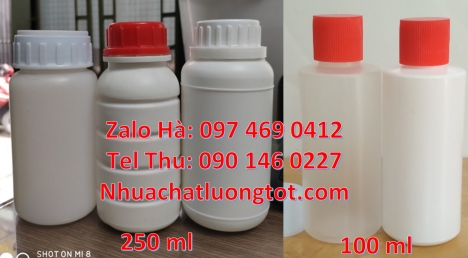 chai 250 ml đựng mẫu thử, Chai nhựa 30 ml trắng đục, chai nhựa 30 ml, Chai nhựa 250 ml trắng đục, ch