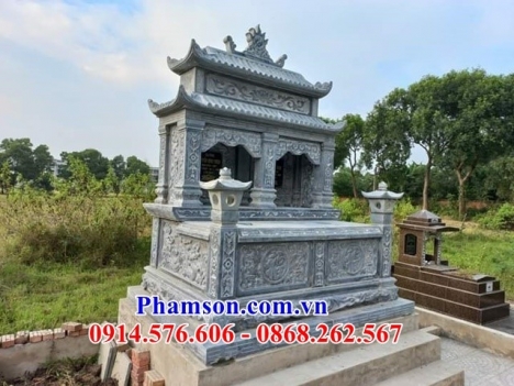 11 xây dựng mộ đá đôi hải dương - lăng mộ đôi liền khối
