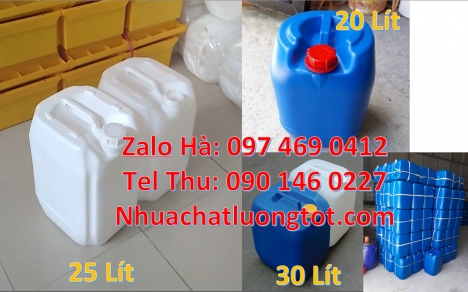 can 25l trắng, Can nhựa 30 lít đựng phân bón, can 20l giá rẻ, can 25l trắng, can 20 lít đựng axit, c