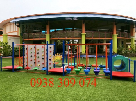 Bộ vận động liên hoàn ngoài trời cho bé