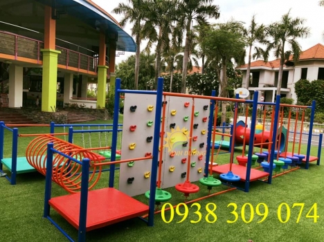 Bộ vận động liên hoàn ngoài trời cho bé