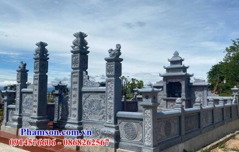 khu nhà mồ ba mái cà mau - nghĩa trang gia đình bằng đá