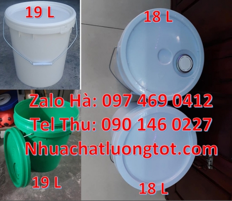 vỏ thùng sơn 1l, Thùng nhựa, Thùng nhựa 19l giá rẻ. Vỏ thùng sơn 3,8 lít, Vỏ thùng 5 lít quai nh