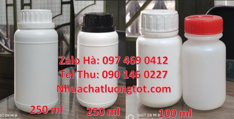 chai 250 ml đựng mẫu thử, Chai nhựa 30 ml trắng đục, chai nhựa 30 ml, Chai nhựa 250 ml trắng đục, ch