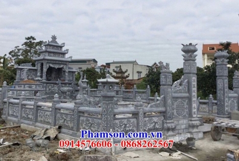 khu nhà mồ ba mái cà mau - nghĩa trang gia đình bằng đá