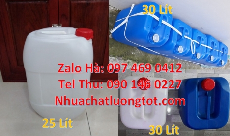 can 25l trắng, Can nhựa 30 lít đựng phân bón, can 20l giá rẻ, can 25l trắng, can 20 lít đựng axit, c